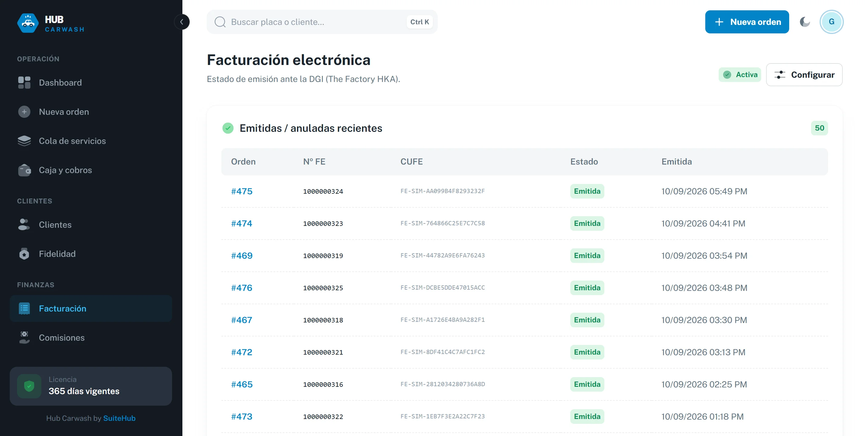 Factura electrónica ante la DGI