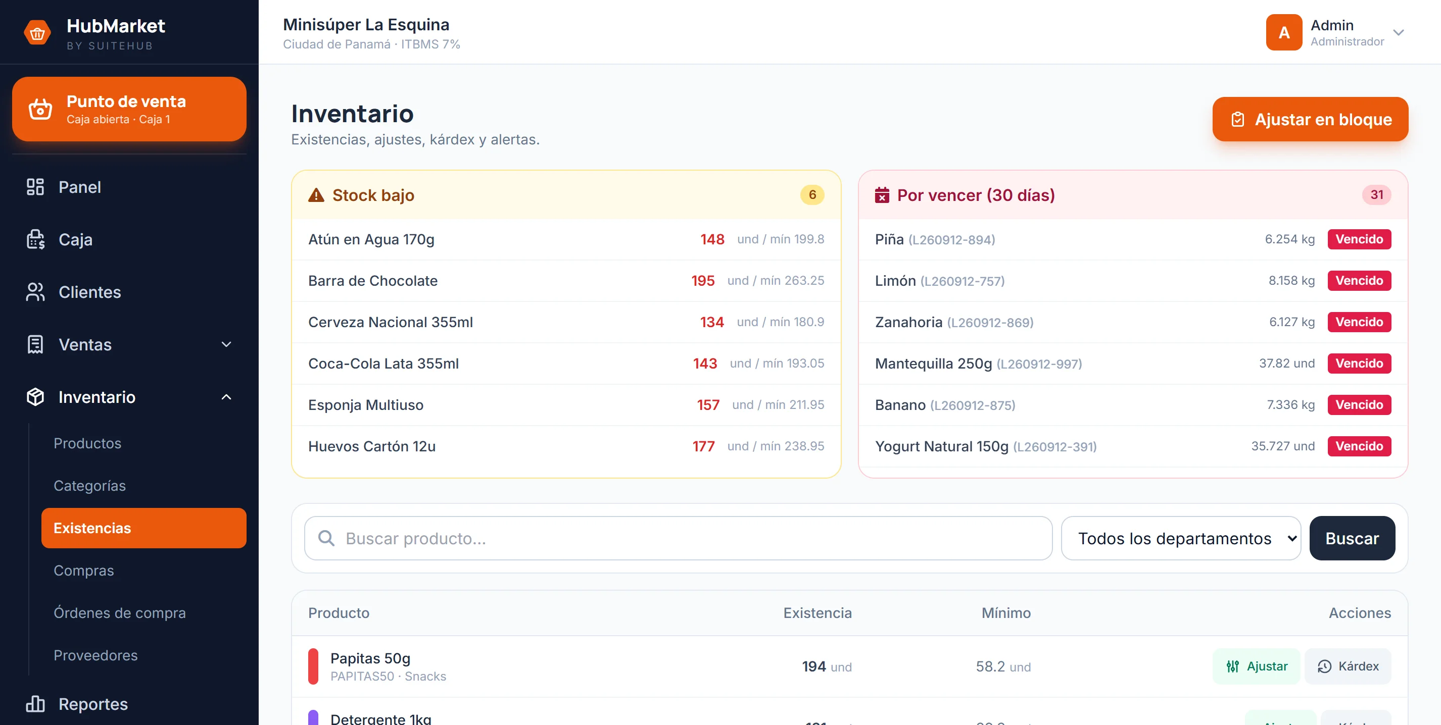 Inventario que no hay que cuadrar a mano