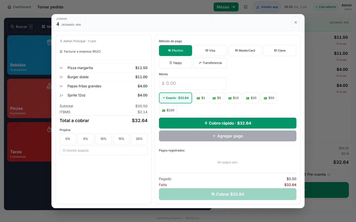 Charge however your guest wants